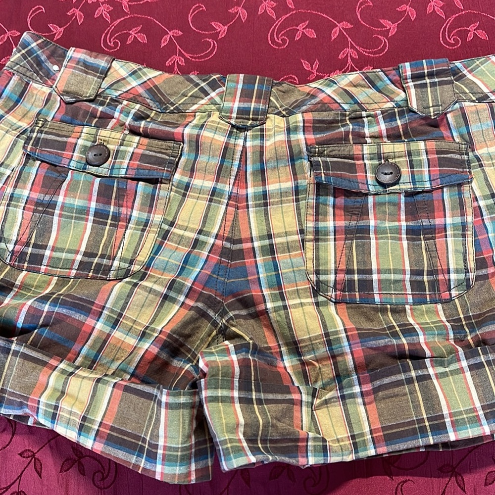 Women OP Plaid shorts size 11 - Picture 5 of 9
